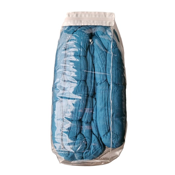 Twin Pickstitch Blue Quilt Bedding Ruched Feminine Cottagecore Cotton Sky New
